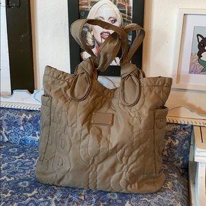 Marc by Marc Jacobs Tan Quilted Tote